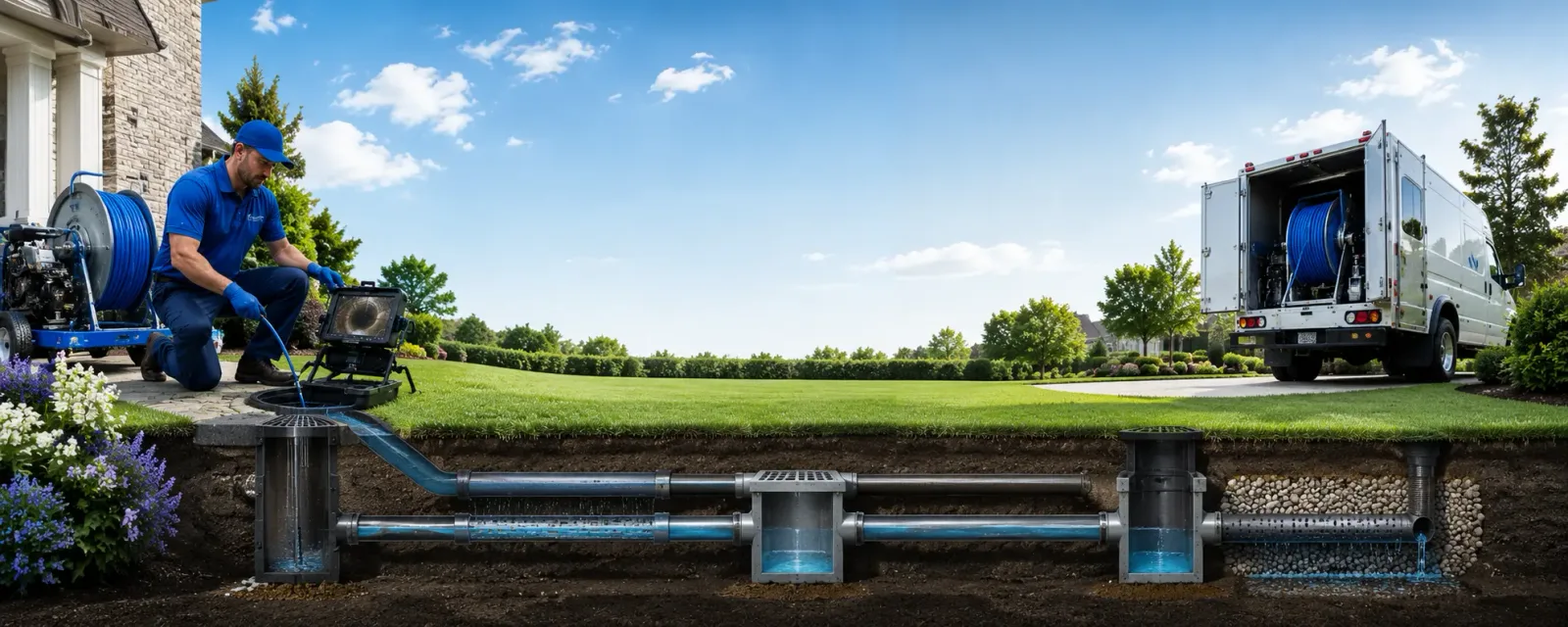 Outdoor drain cleaning information for Crosby, PA